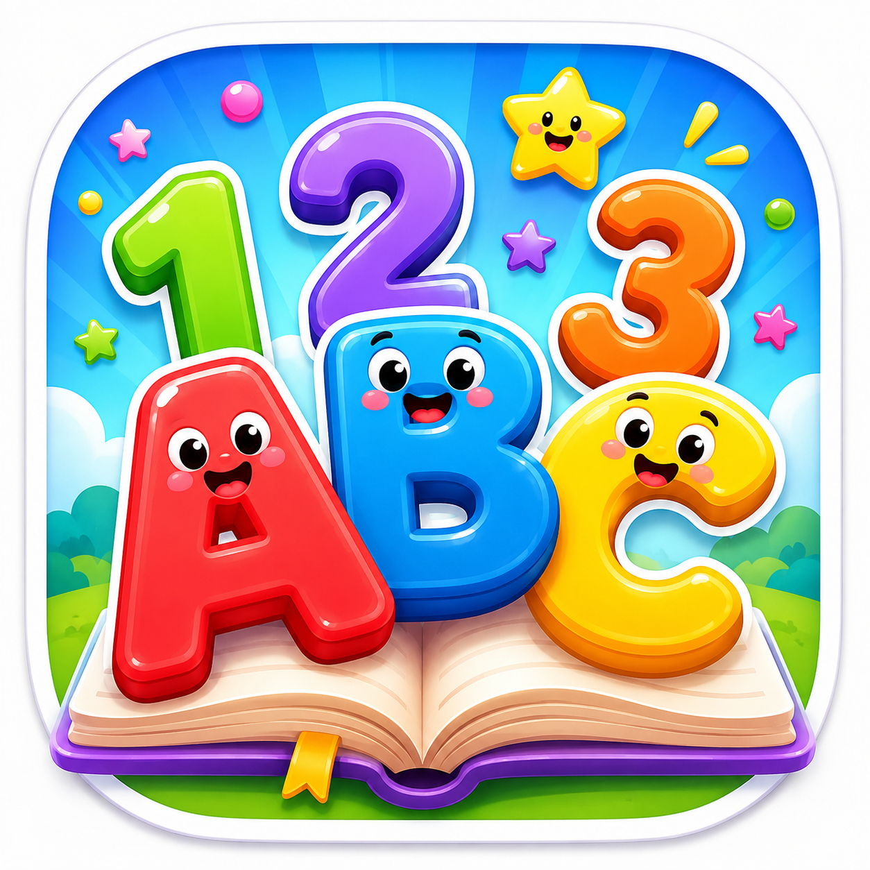 Curious Ben Numbers and Alphabets app icon